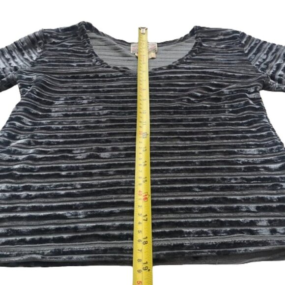 Vintage 90s/00s Y2K velvet two piece pencil skirt top set Venz Montreal - Picture 15 of 16